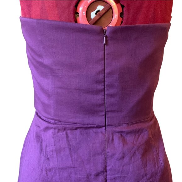 AFTER SIX - burgundy / purple - Tube short cocktail/ Bridesmaides dress - Medium - Picture 4 of 9